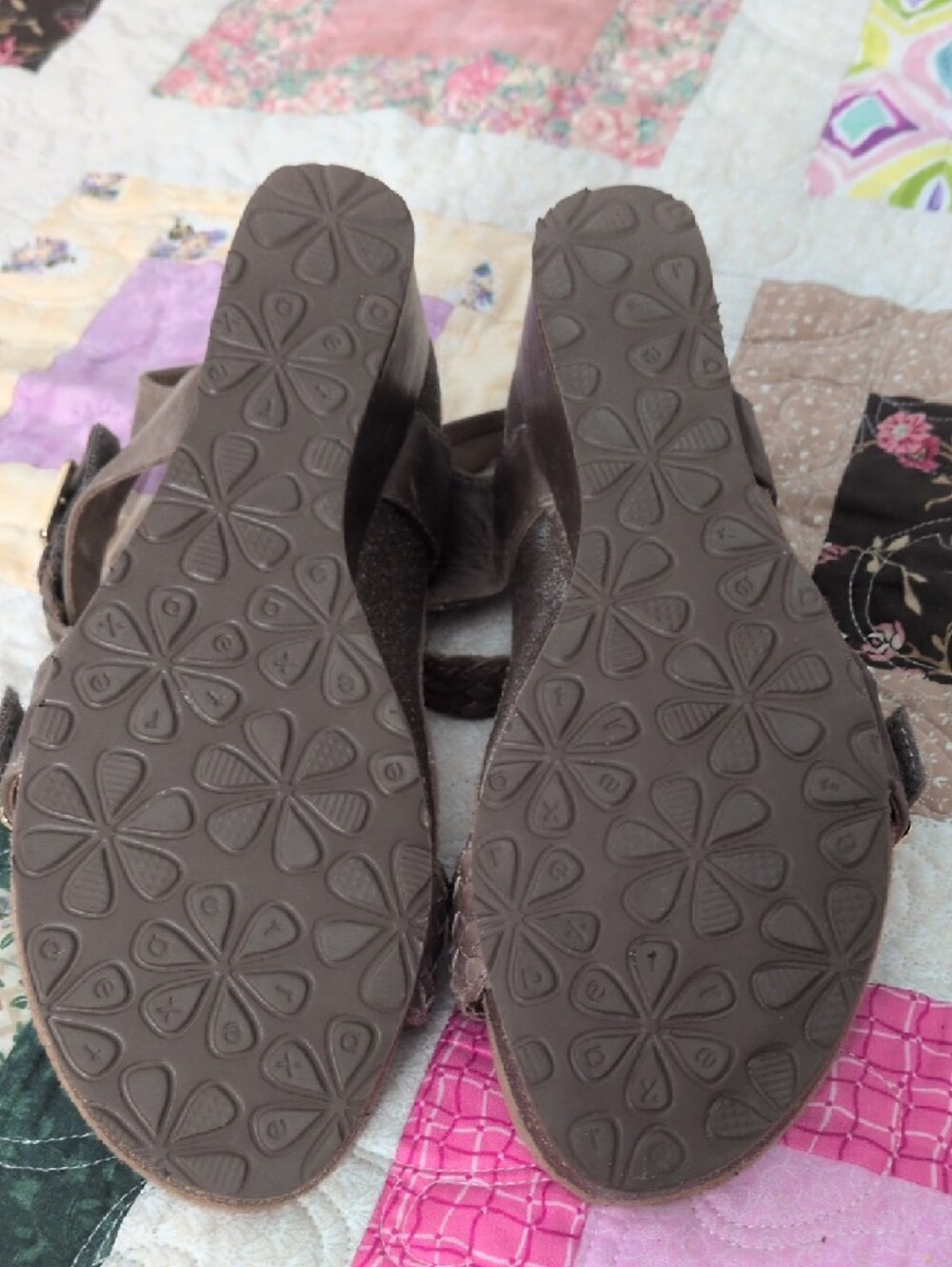 Aetrex Taupe Braided Slingback Sandals - Picture 8 of 9